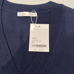 Oak+Fort women’s sweater vest in Navy xxs